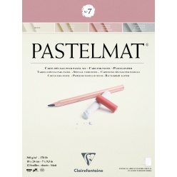 Pastelmat bloc collé 12F 18x24cm 360g/ Pce