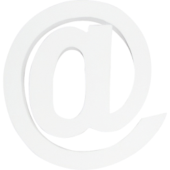 Symbool 20,5cm, letter @-/ St.