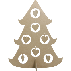 Kerstboom met hartjes...