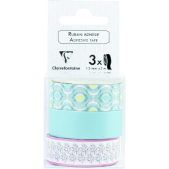 Tropics, box of 3 as-sorted masking tapes/ Pc.