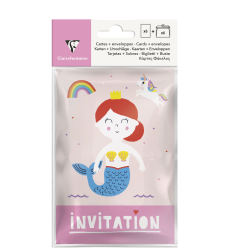 HDME, Pack of 6 invi-tation...