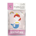 HDME, Pack of 6 invi-tation cards, Girls/ Pc.