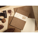 Jeans and Cocoa, Stapled notebook sewn on spine A6 48 sheets lined, cacoa/ Pc.