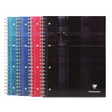 Clairefontaine Bind'O Block Wirebound Notebook, A4+, 80 Shts, 4 Holes Punched, Squared + Margin + Framed, Assorted, 1 Pack of 5/