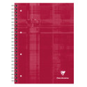 Clairefontaine Bind'O Block Wirebound Notebook, A4+, 80 Shts, 4 Holes Punched, Squared + Margin + Framed, Assorted, 1 Pack of 5/