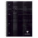 Clairefontaine Bind'O Block Wirebound Notebook, A4+, 80 Shts, 4 Holes Punched, Squared + Margin + Framed, Assorted, 1 Pack of 5/