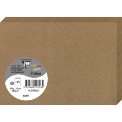 Paquet de 25 cartes pliées...