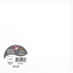 Paquet de 25 cartes pliées...