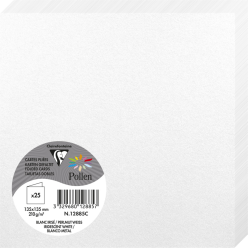 Paquet de 25 cartes pliées...