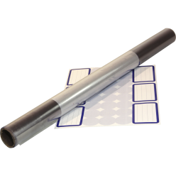 Rol 3x0,45m PVC kaft-folie 80µ display/ St.