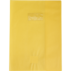 Schriftomsl.Lederpri-nt 24x32 20µ geel/ St.