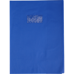 Schriftomsl.Lederpri-nt 24x32 20µ blauw/ St.