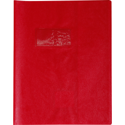 Schriftomsl. Lederpr-int 17x22 20µ rood/ St.