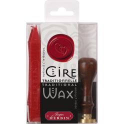 traditional wax set heart/ Pc.