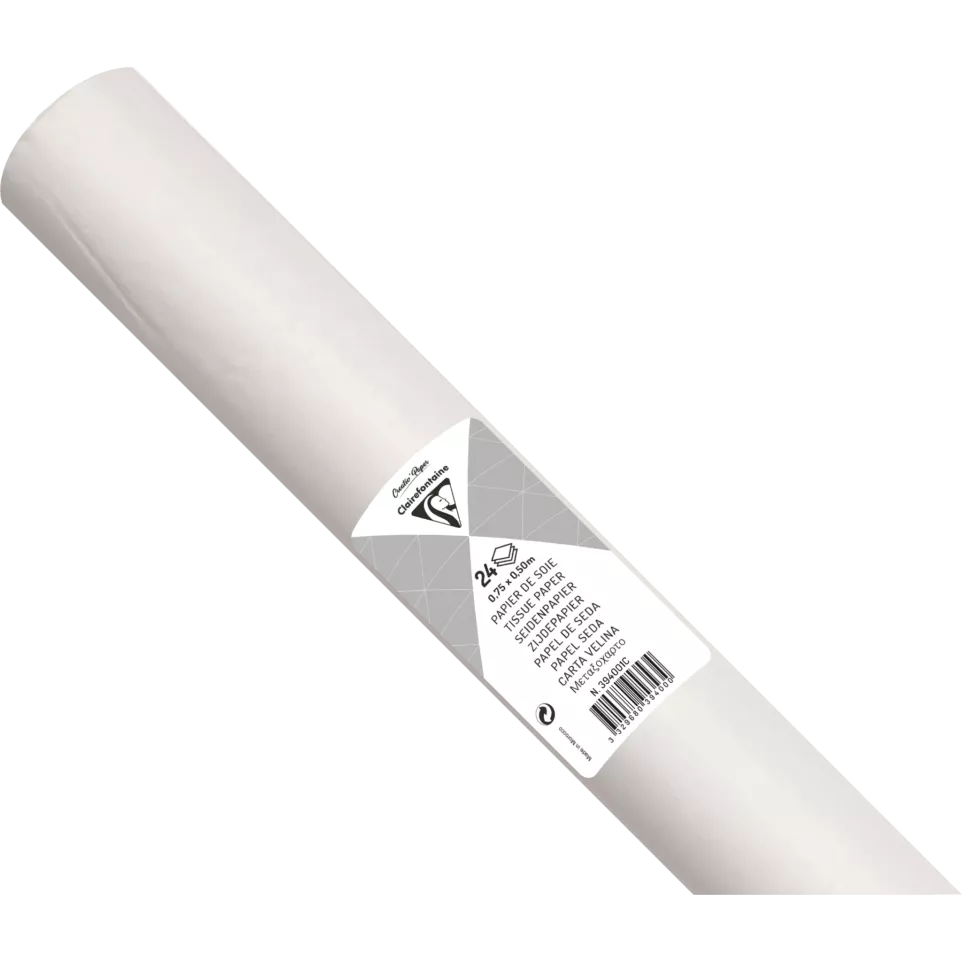 Zijdepapier rol 24 blad 50x75cm wit-/...