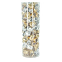 Tube de 120 oeufs 10mx7mm Métal or/arg./ Pce