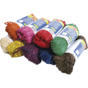 Pelote raphia naturel 50g, ass. 9coul./ Pce