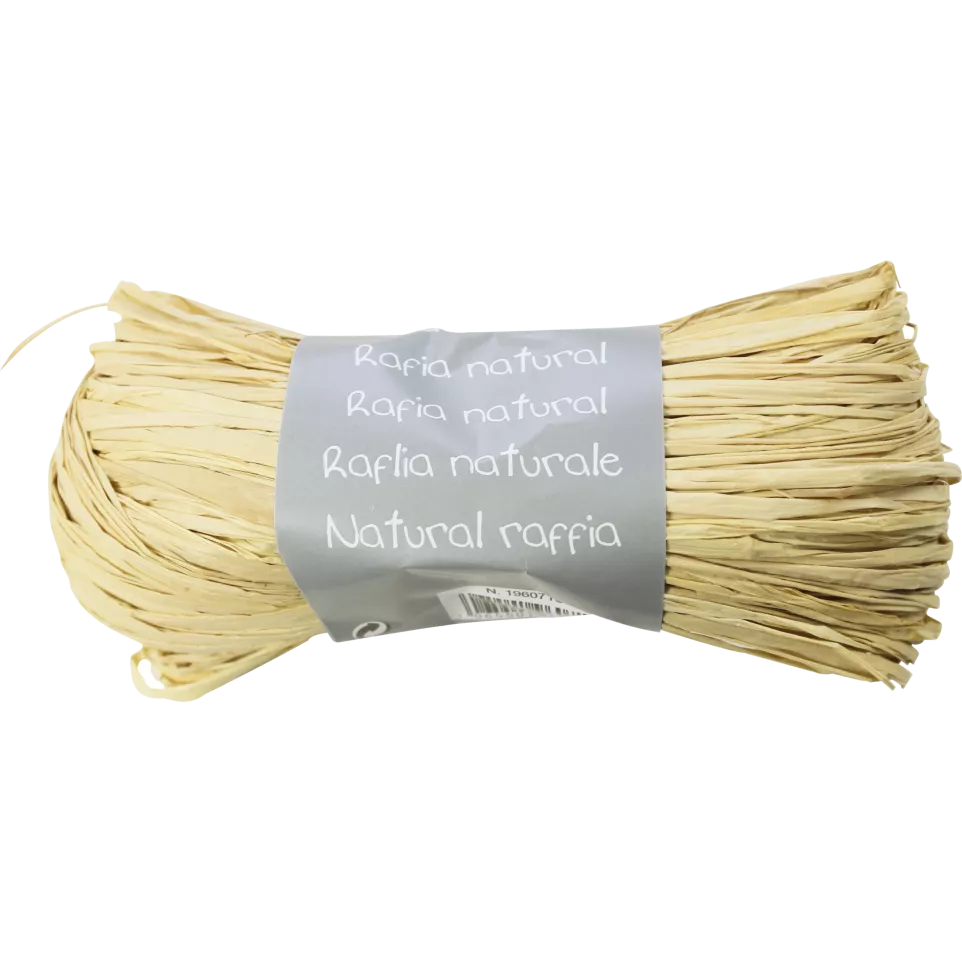 Pelote raphia naturel 50g, Naturel/ Pce