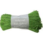 Raffia natuur 50g groen-/ St.