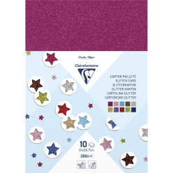 Glittery karton 10blad 230g...