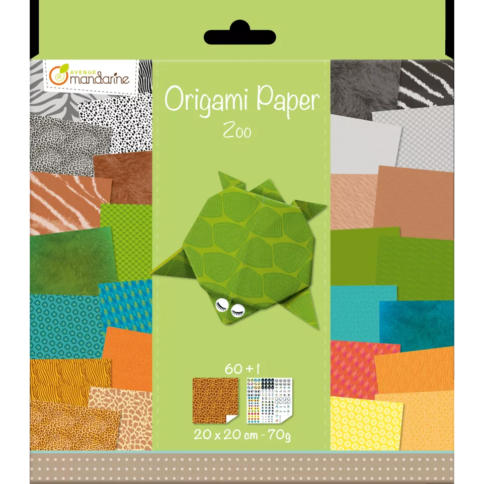 Origami Paper Zoo,20x20cm 60V 70G-/ St.