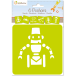 Set de 6 pochoirs enfants, Robots/ Pce