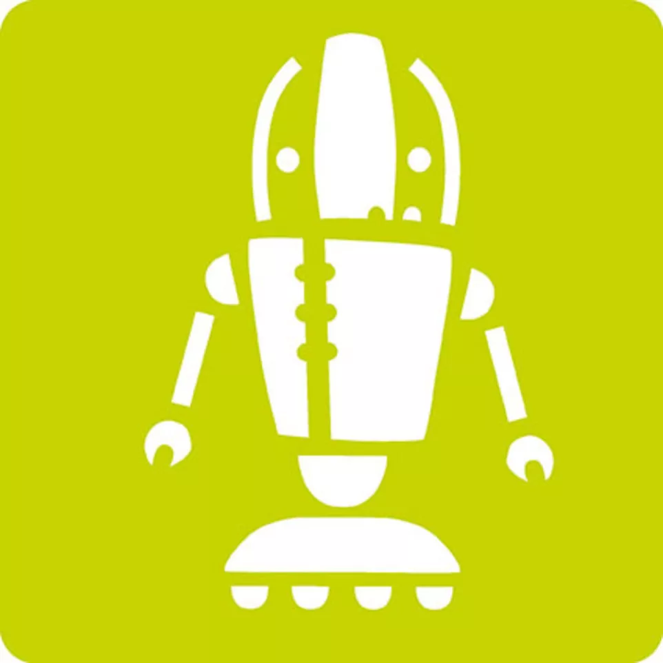 Set de 6 pochoirs enfants, Robots/ Pce