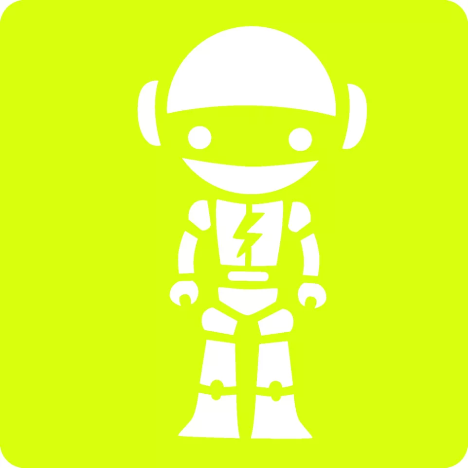Set de 6 pochoirs enfants, Robots/ Pce