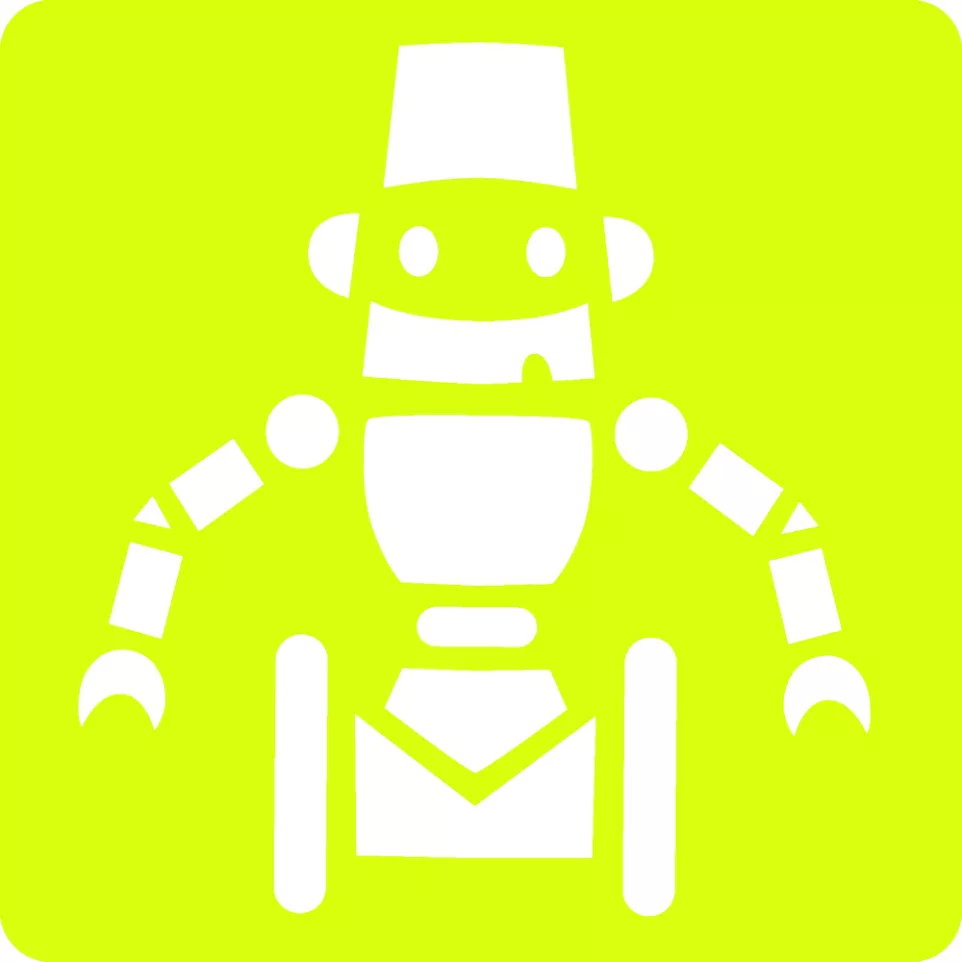 Set de 6 pochoirs enfants, Robots/ Pce