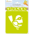 * Set de 6 pochoirs enfants, Jardin-/ St.