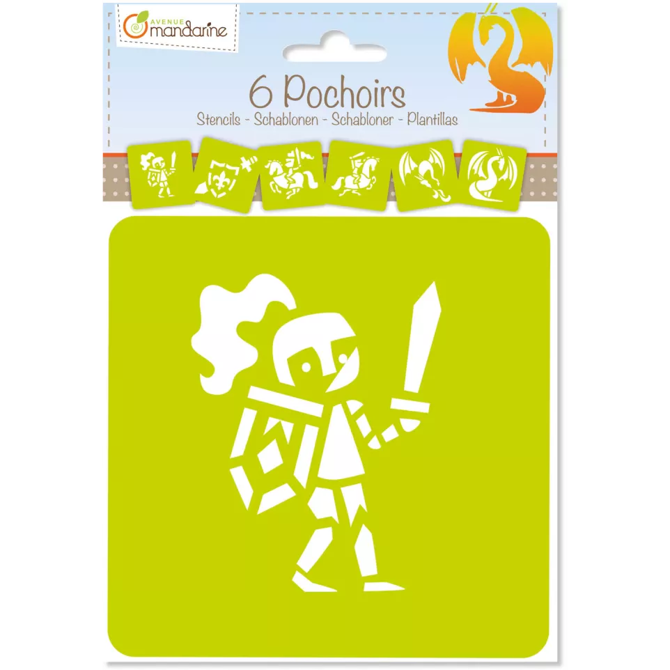 Set of 6 children's stencils,...