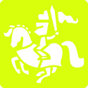 Set of 6 children's stencils, Knights/ Pc.