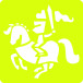 Set of 6 children's stencils, Knights/ Pc.
