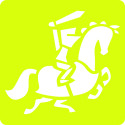 Set of 6 children's stencils, Knights/ Pc.