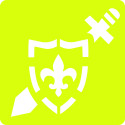 Set of 6 children's stencils, Knights/ Pc.