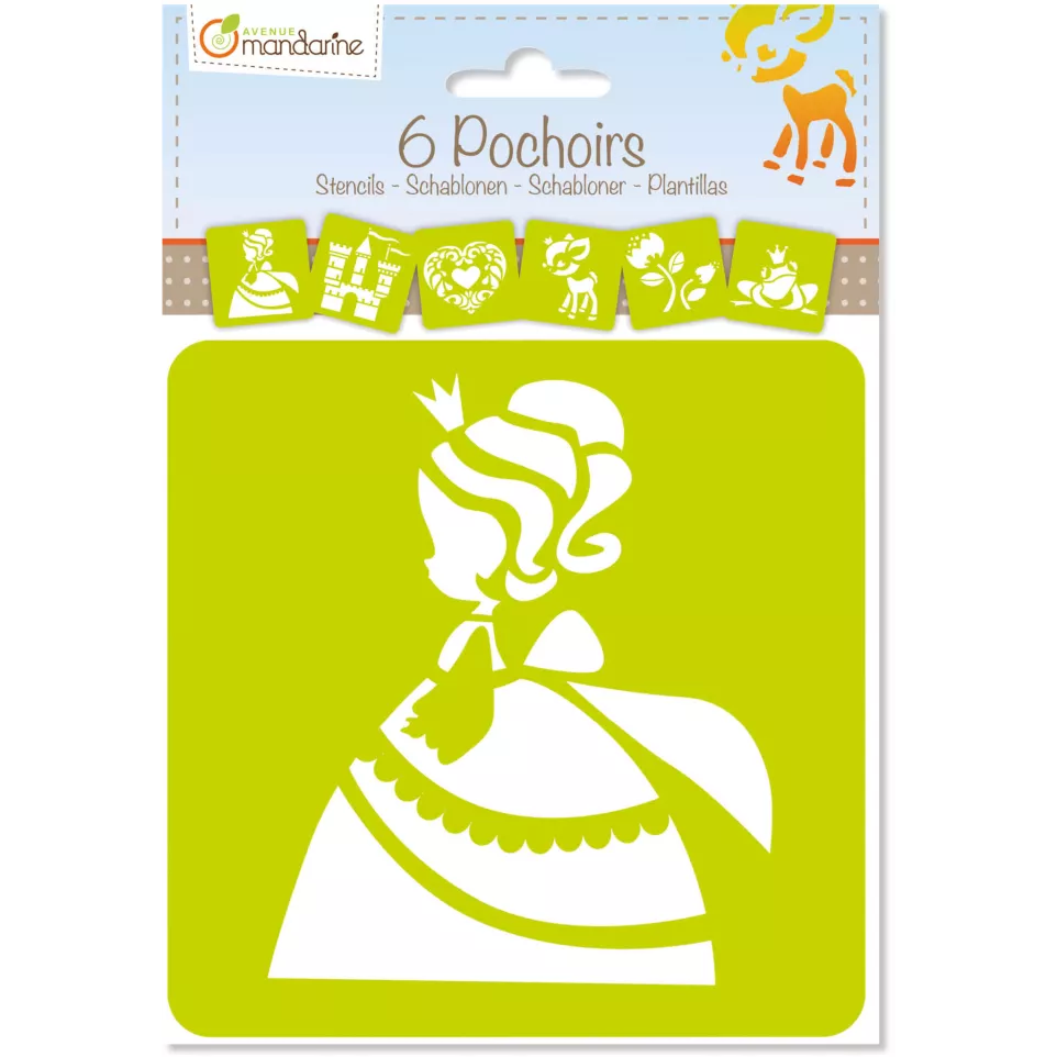 Set of 6 children's stencils,...