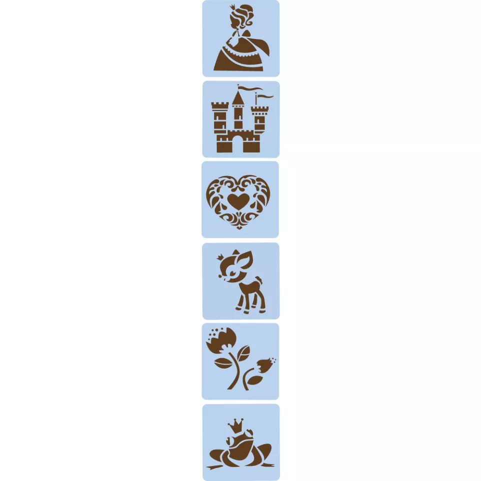 Set of 6 children's stencils,...