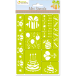 Mini Stencils, Anniversaire-/ Pc.