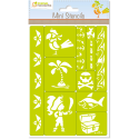 Mini Stencils, Pirates/ Pce