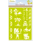 Mini Stencils, Pirates/ Pce