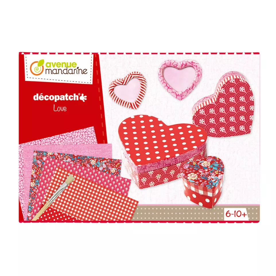 Boîte créative, Décopatch, Love/ Pce