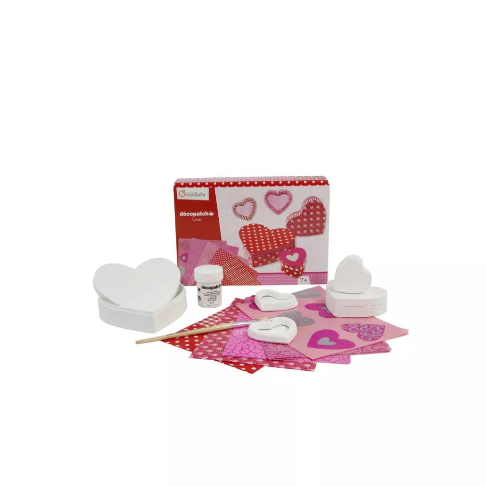 Boîte créative, Décopatch, Love/ Pce