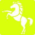 Set of 6 children's stencils, Horses/ Pc.