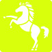 Set of 6 children's stencils, Horses/ Pc.