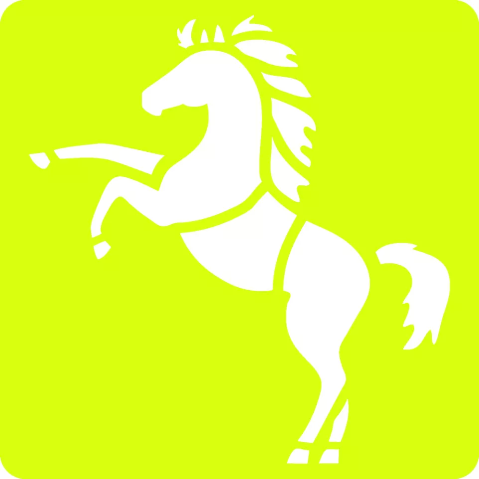 Set of 6 children's stencils, Horses/...