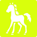 Set of 6 children's stencils, Horses/ Pc.