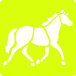 Set of 6 children's stencils, Horses/ Pc.