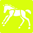 Set of 6 children's stencils, Horses/ Pc.
