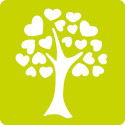 Set of 6 children's stencils, Hearts/ Pc.