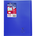 Cahier piqué Koverbook 24x32cm 48 pages grands carreaux couverture polypropylène transparent/ Pce